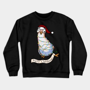 Christmas Pigeon Delivering His Holiday Message Crewneck Sweatshirt